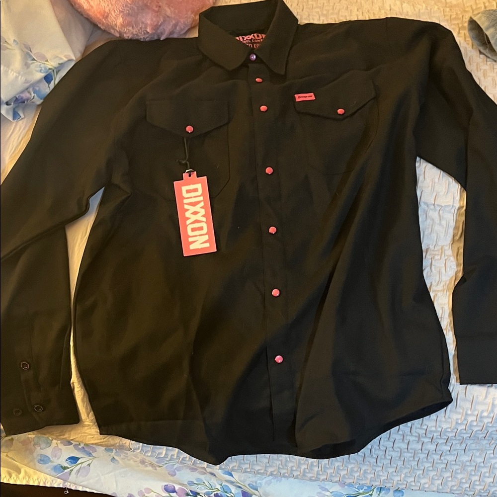 DIXXON Black Casual Shirt long sleeve brand new with tags